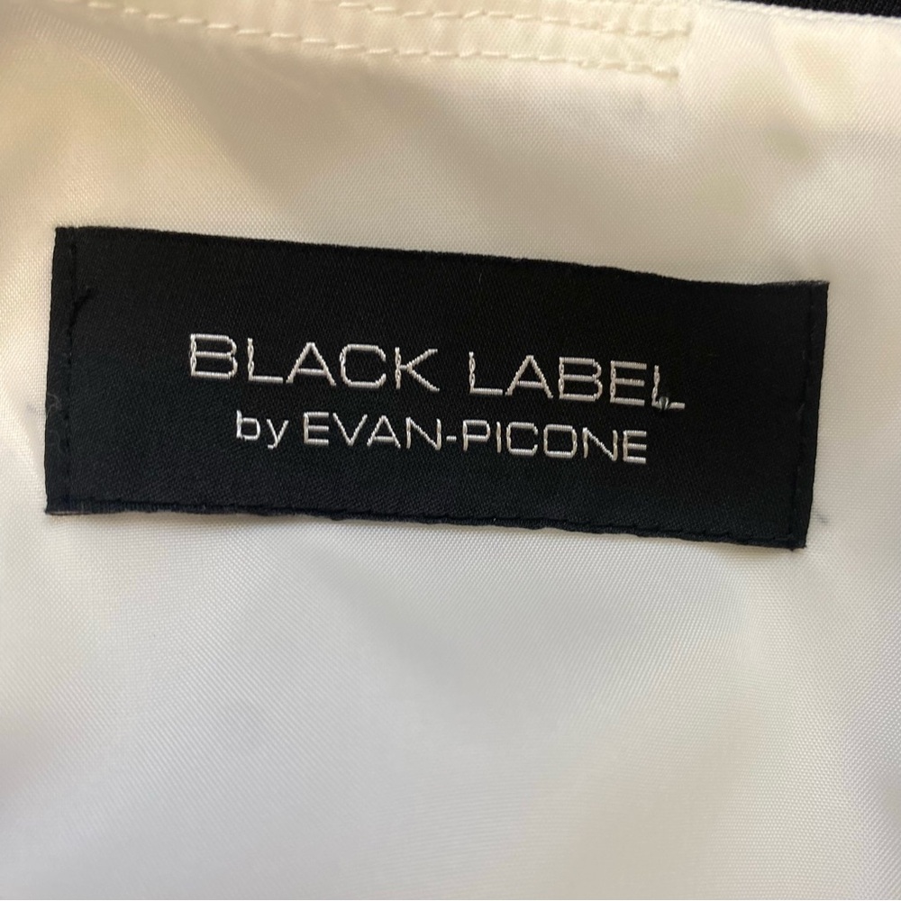 Black Label Elegant Color block Dress - Black, Purple, White. Sz 8-10. - Picture 8 of 14
